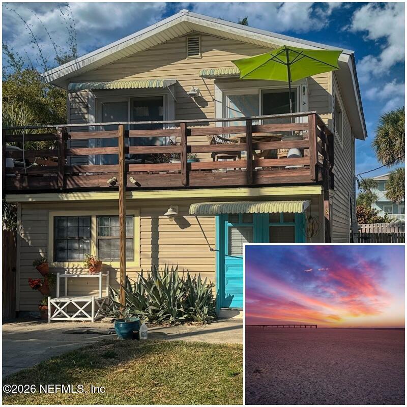 8 10th Street, Unit B St. Augustine, FL 32080 - Photo 1 of 14 a view of a two chairs in the patio