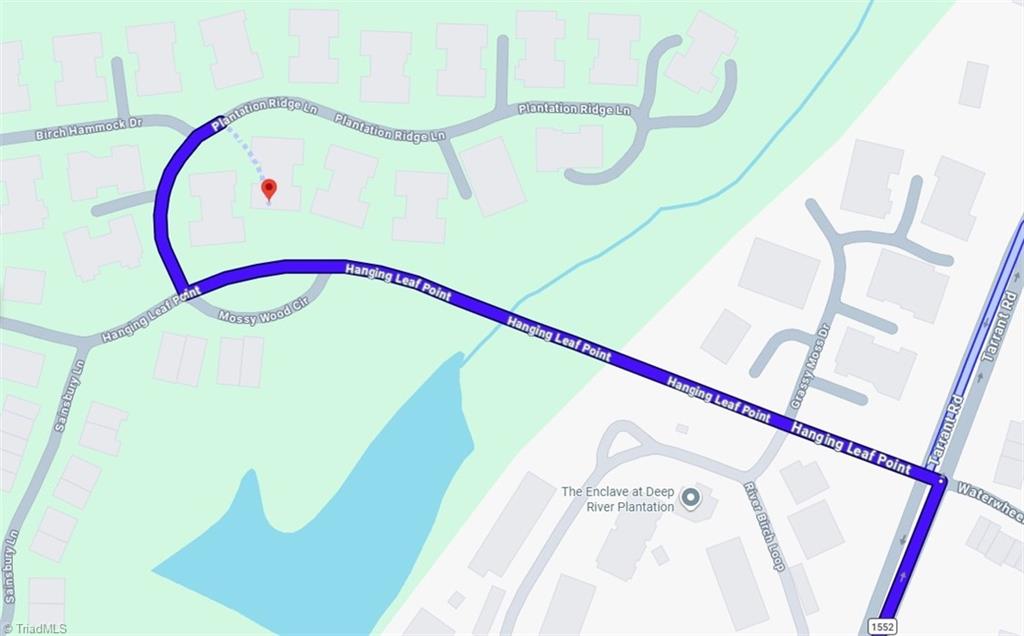4246 Plantation Ridge Lane Greensboro, NC 27409 - Photo 29 of 30 Neighborhood map - showing location of home