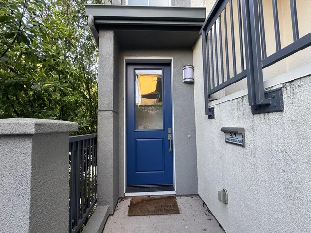 a door view with a door