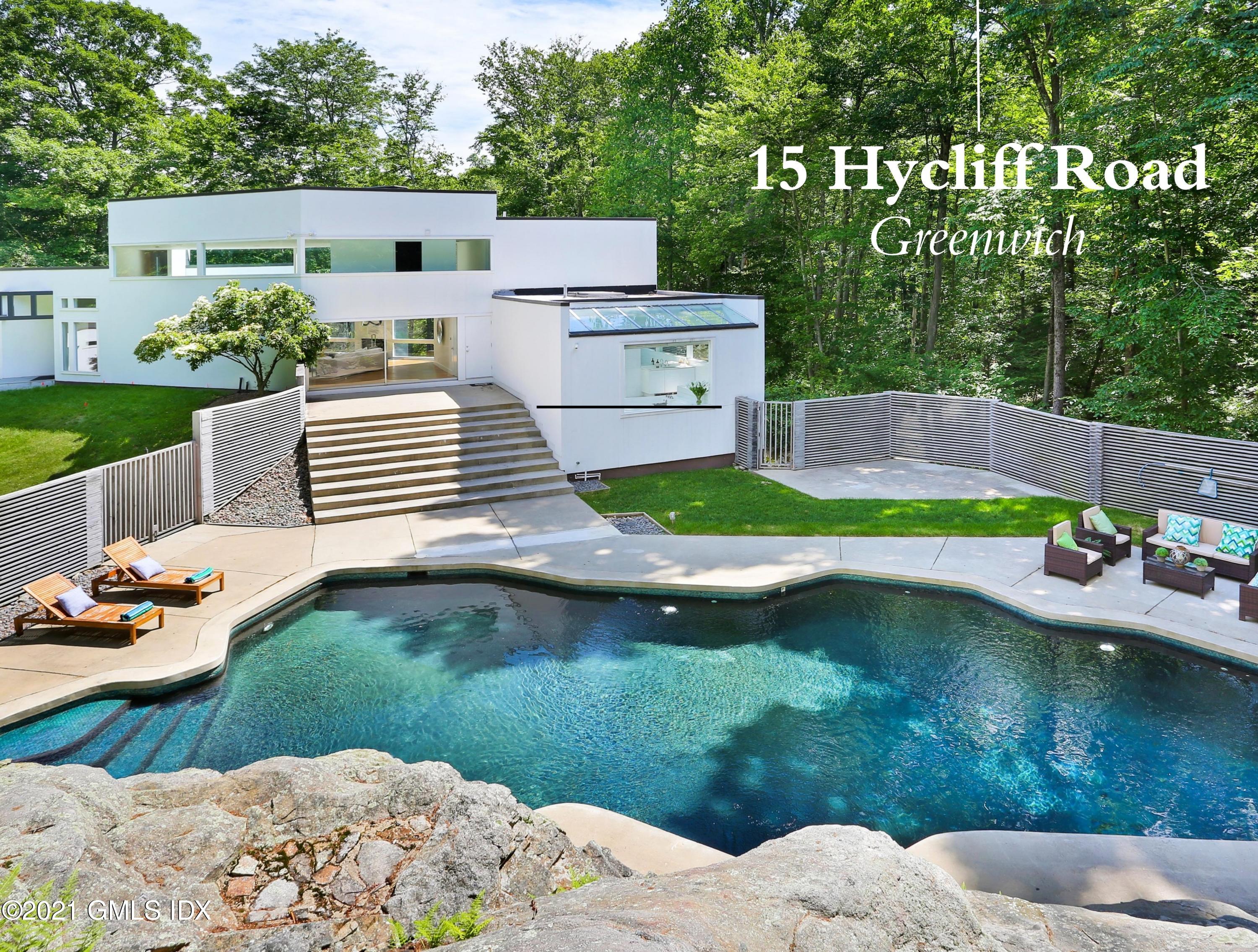 15 Hycliff Road Greenwich, CT 06831 - Photo 1 of 27 a view of a backyard with sitting area