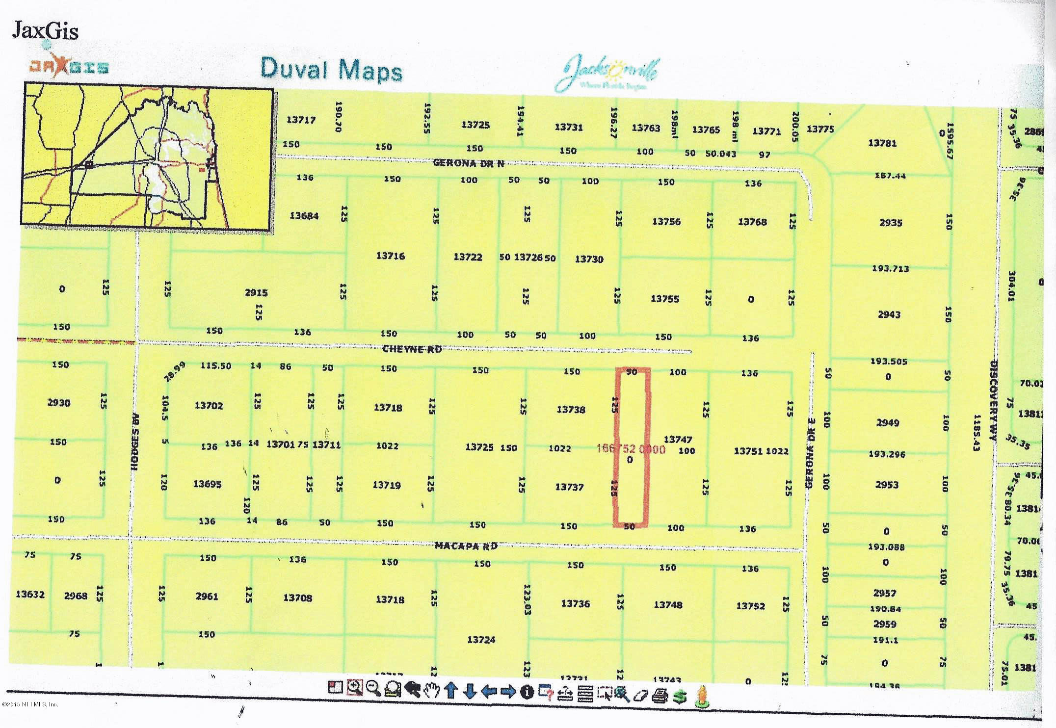 0 Cheyne Road Jacksonville, FL 32224 - Photo 3 of 3 Cheyne Road Duval County Map Photo