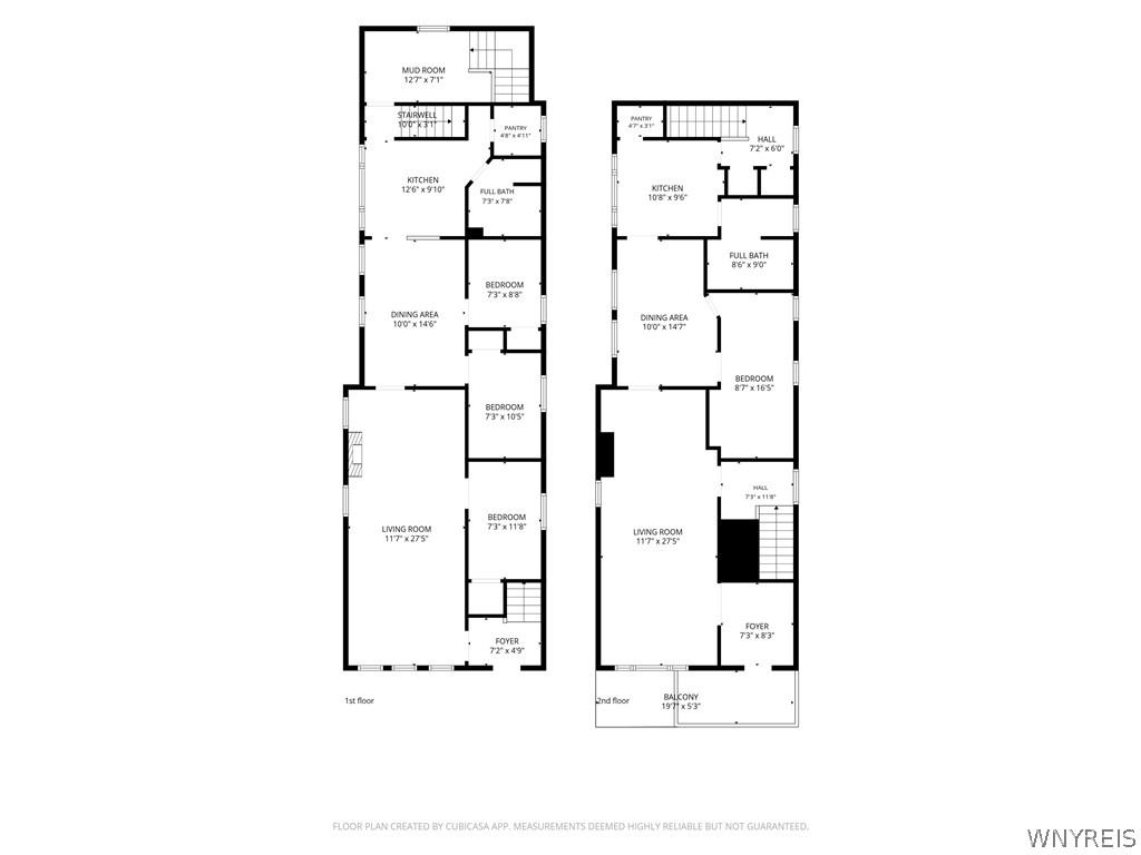 175 Congress Street Buffalo, NY 14213 - Photo 48 of 48 1st and 2nd floor plan