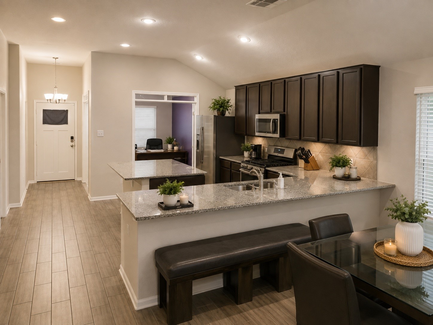 1058 Ranch Oak Drive Houston, TX 77073 - Photo 12 of 27 Open-concept kitchen overlooking the family room.