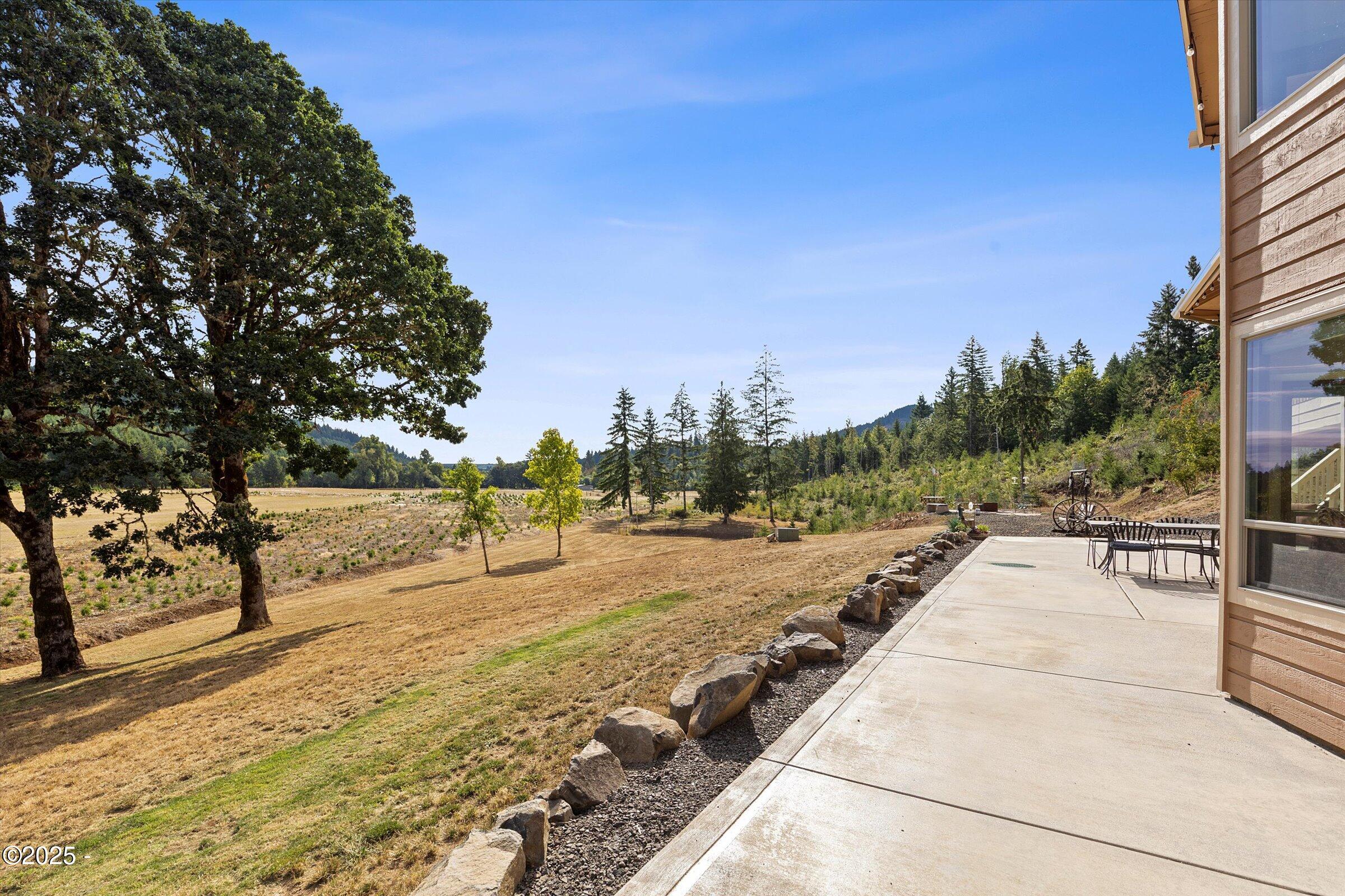 21560 Gooseneck Road Sheridan, OR 97378 - Photo 48 of 63 a view of a yard with plants and trees
