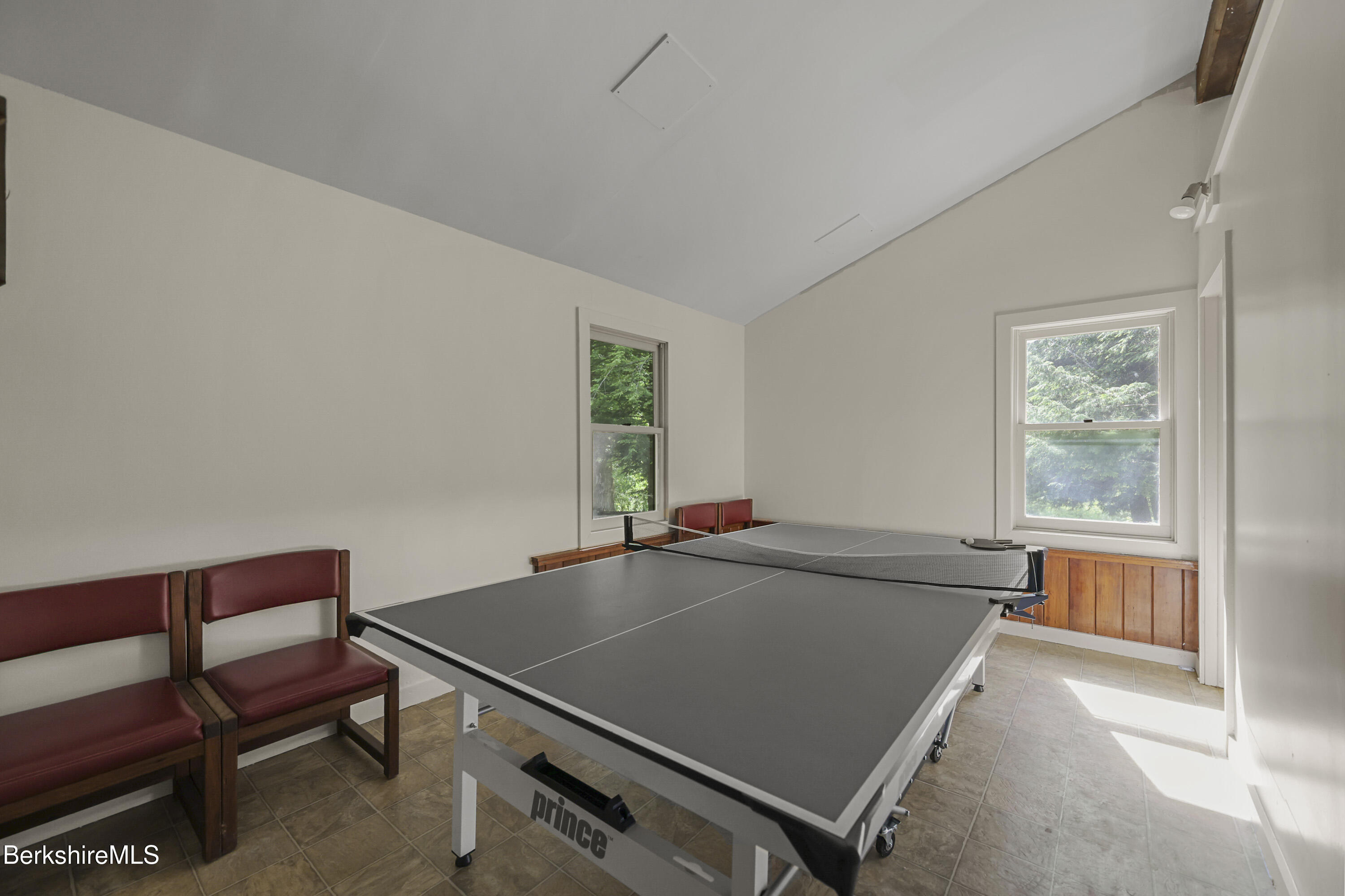 1052 Beaver Pond Meadows Road Williamstown, MA 01267 - Photo 33 of 38 a room with furniture pool table and windows