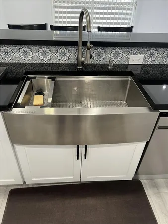 a close view of sink