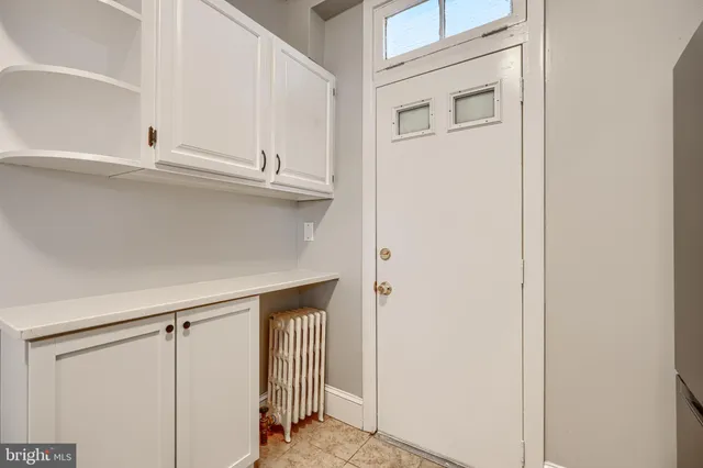 a view of a closet area