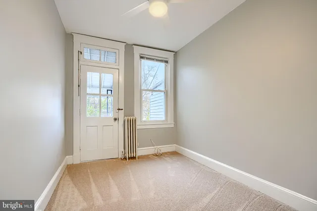 a view of an empty room