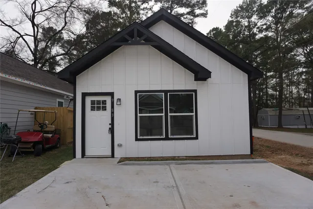 a front view of a house