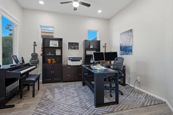 a view of a room with lots of storage and utility