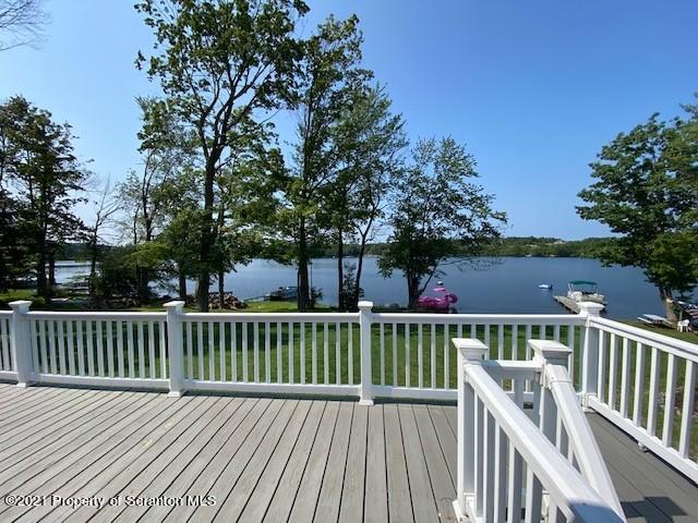 18 Power Line Road Scott Township, PA 18433 - Photo 29 of 34 a view of wooden deck and a garden