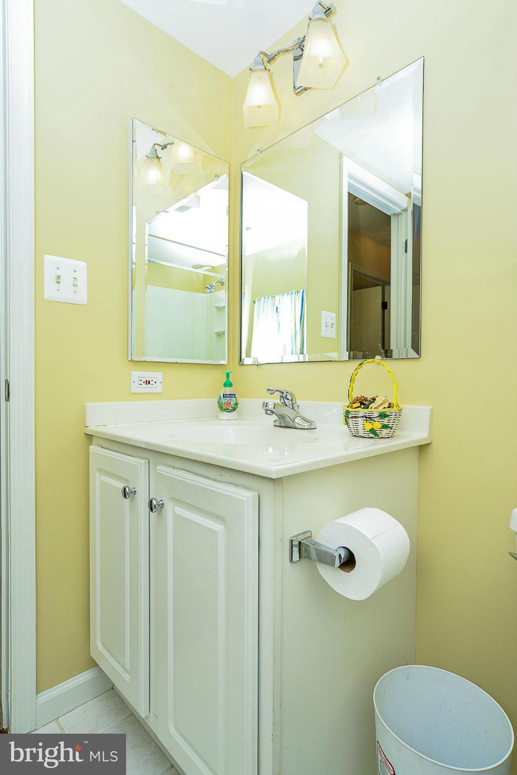 5932 Cove Landing Road, Unit 201D Burke, VA 22015 - Photo 15 of 24 a bathroom with a sink a toilet and mirror