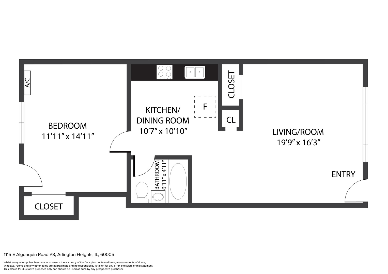 1115 East Algonquin Road, Unit 8 Arlington Heights, IL 60005 - Photo 8 of 11 a picture of a book and a bed