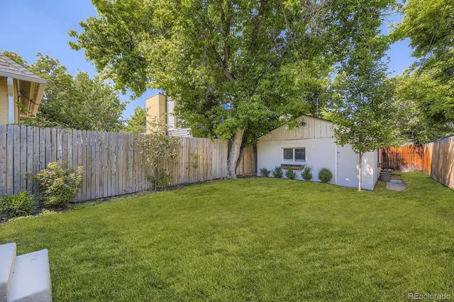 a backyard of a house