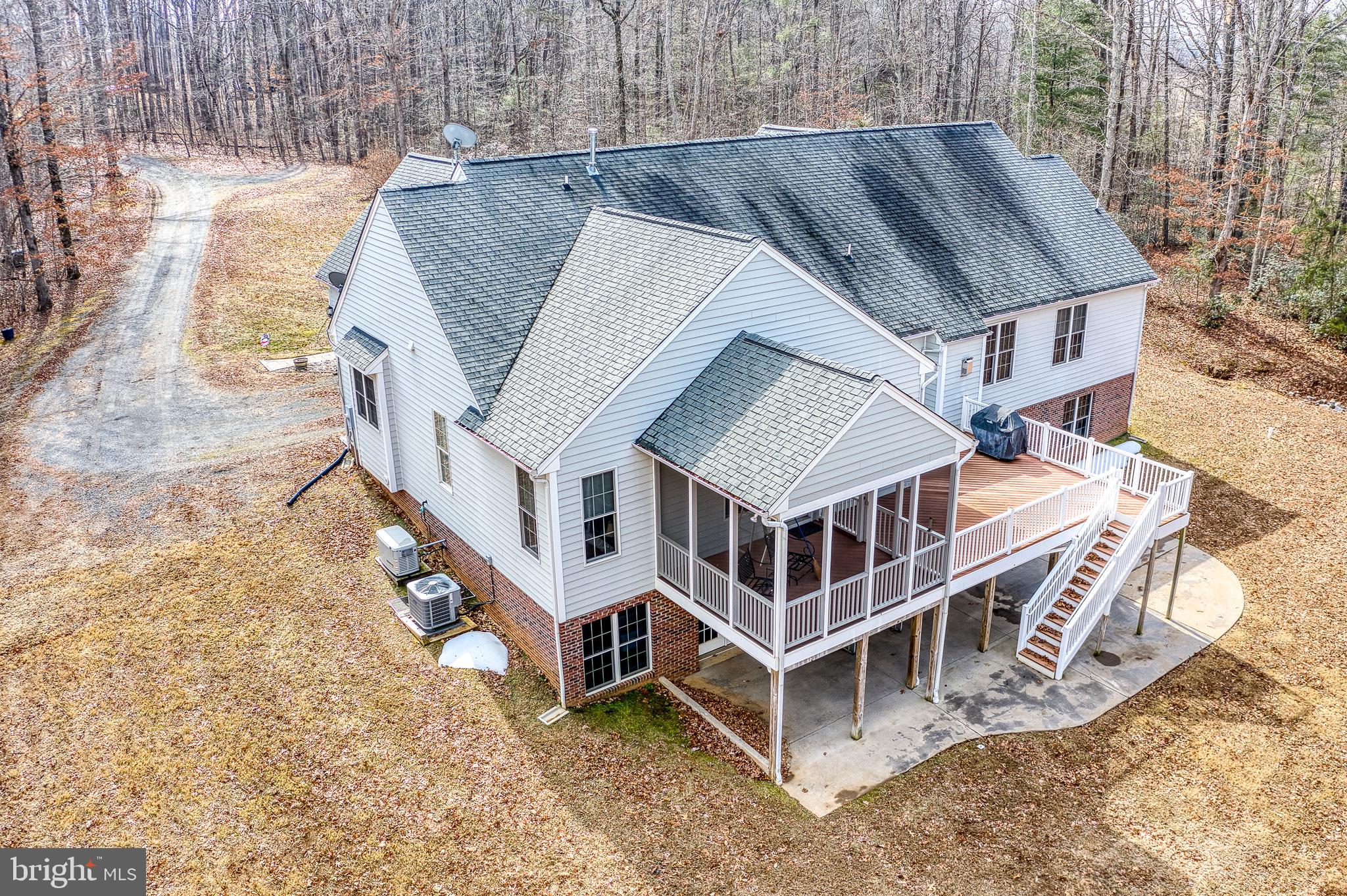 3279 Ridgeview Road Reva, VA 22735 - Photo 59 of 87 an aerial view of a house with large trees