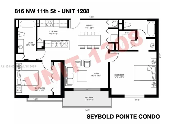 a view of kitchen with refrigerator and window