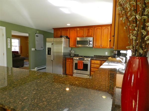 58 Pershing Road Boston, MA 02130 - Photo 10 of 30 a kitchen with stainless steel appliances a refrigerator and a sink