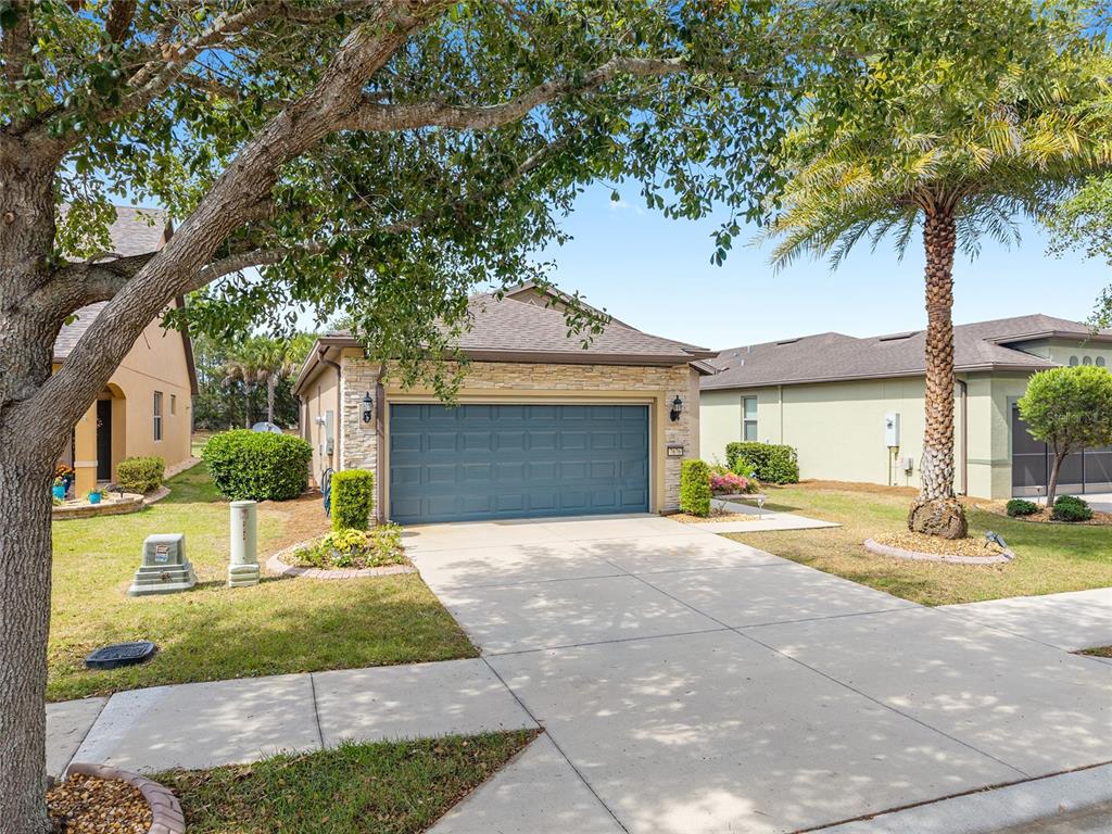 7676 Southwest 94th Circle Ocala, FL 34481 - Photo 43 of 45 a front view of a house with yard and tree s