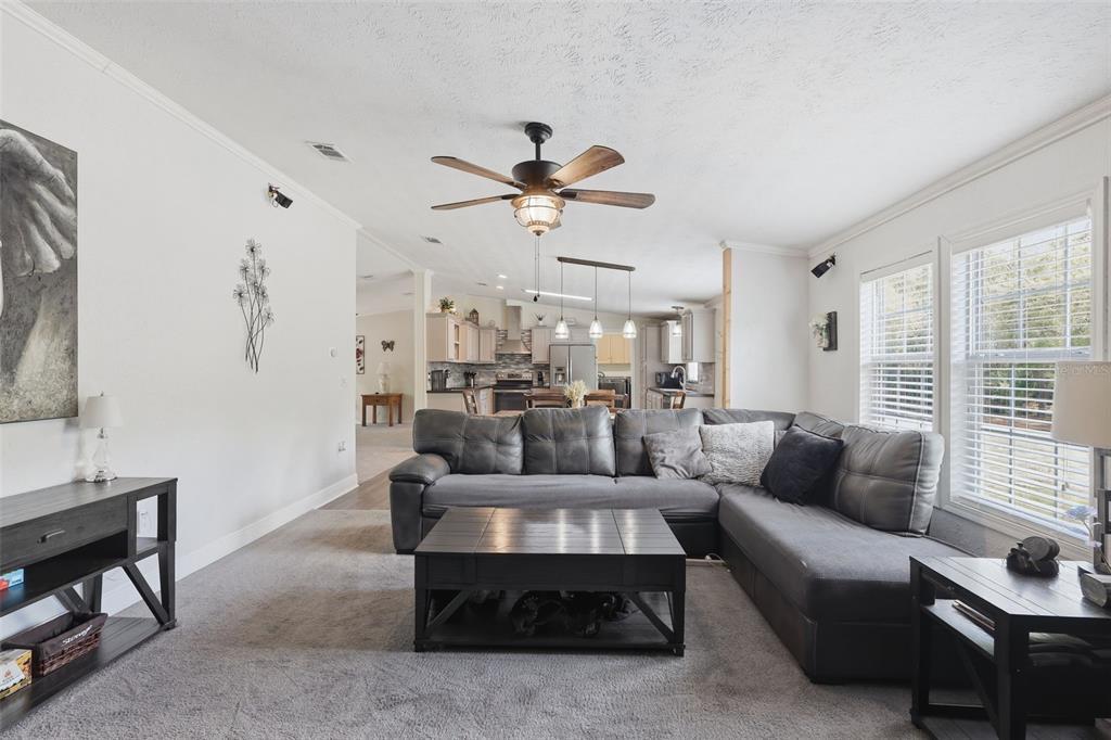 41736 Apollo Lane DeLand, FL 32720 - Photo 18 of 49 a living room with furniture ceiling fan and a window
