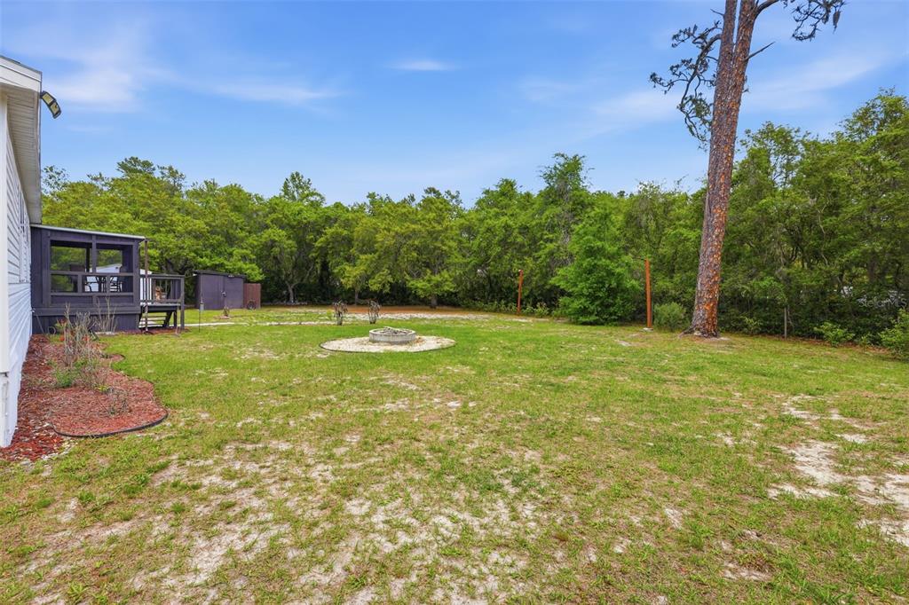 41736 Apollo Lane DeLand, FL 32720 - Photo 40 of 49 a backyard of a house with table and chairs