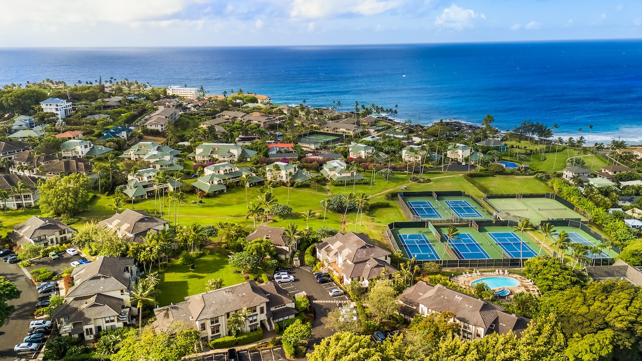 1901 Poipu Road, Unit 421 Koloa, HI 96756 - Photo 26 of 26 a view of a city with an ocean