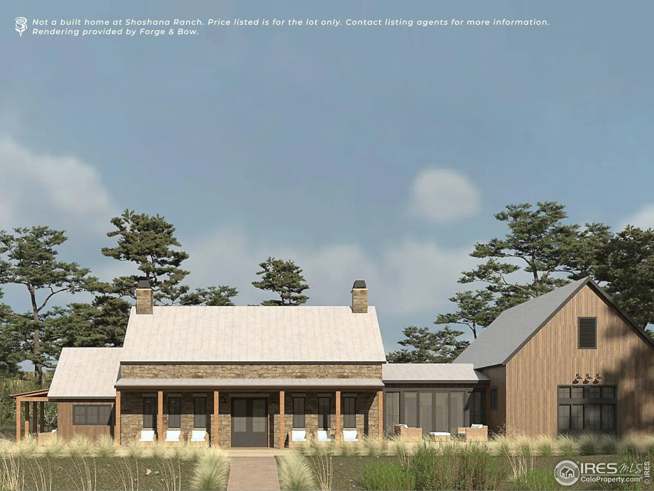 0 Red Feather Lakes Road, Unit 18 Livermore, CO 80536 - Photo 8 of 39 Rendering pictured provided by Forge & Bow, a preferred builder for Shoshana Ranch.