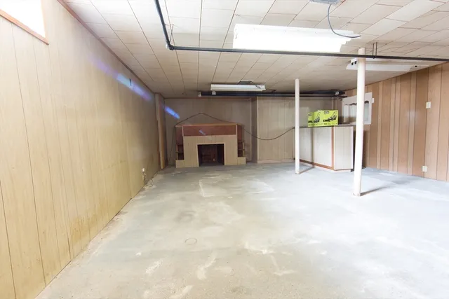 a view of a livingroom with a fireplace