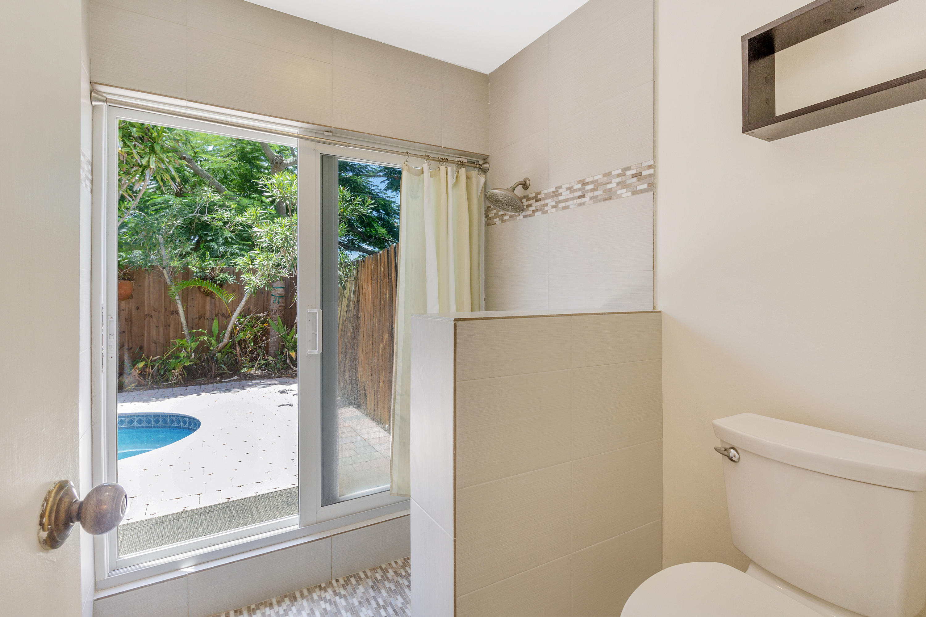 6488 Sweet Maple Lane Boca Raton, FL 33433 - Photo 21 of 38 Master Shower Leads Out to Hot Tub