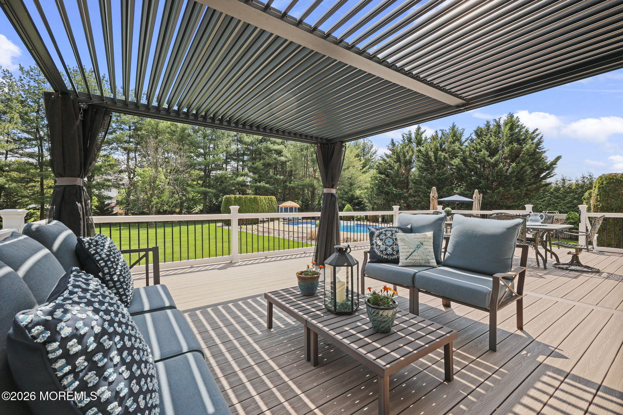 5 Mohegan Road Freehold, NJ 07728 - Photo 44 of 77 TREX DECK WITH PERGOLA