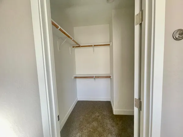 a view of closet area