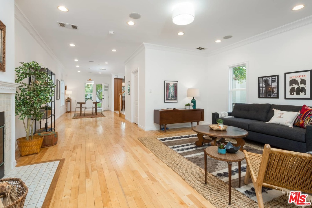 3421 Ferncroft Road Los Angeles, CA 90039 - Photo 13 of 35 a living room with furniture and a wooden floor
