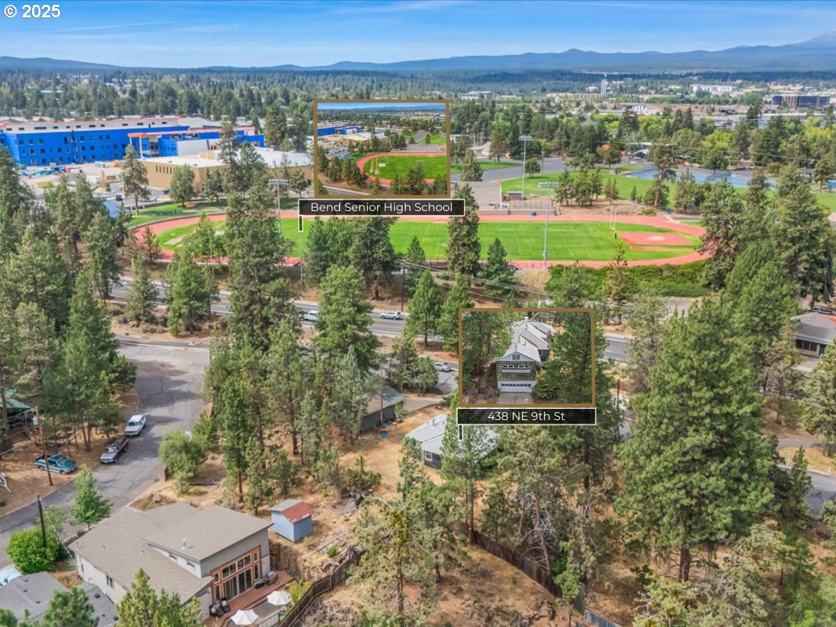 438 Northeast 9th Street Bend, OR 97701 - Photo 21 of 29 a view of a lake with a city