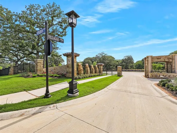 a view of a park with tree s
