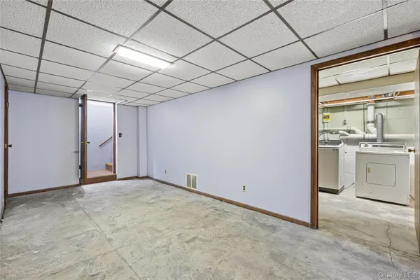 a view of a room with an empty space
