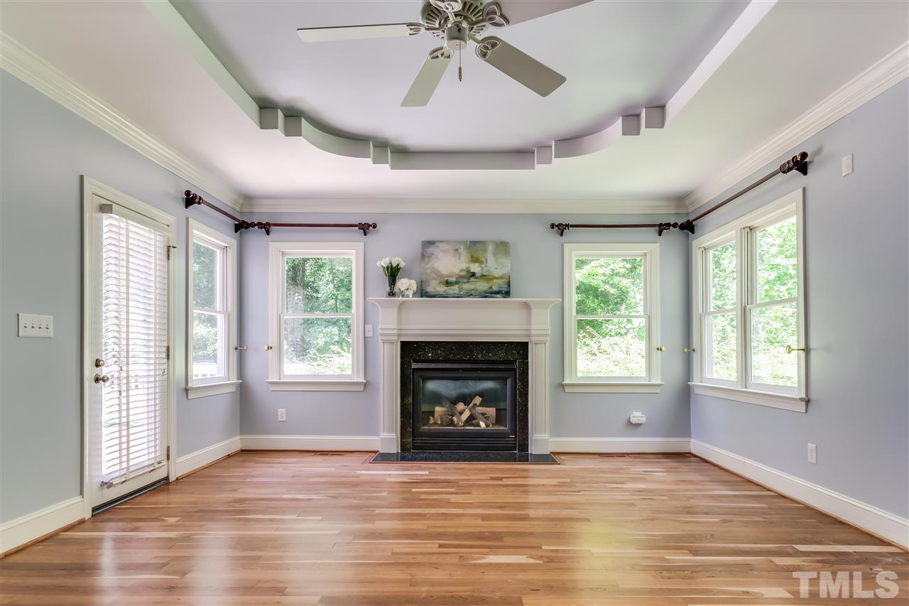 5320 Deergrass Court Raleigh, NC 27613 - Photo 14 of 25 This first floor master bedroom is tucked away and very private. Quick access to the back deck but far enough away to have the seclusion the master bedroom deserves.