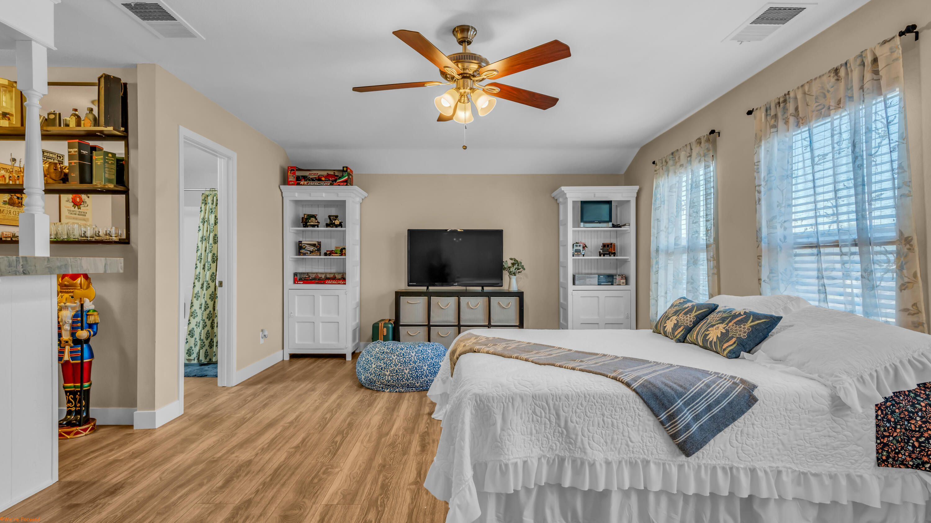 41126 Prospect Court Indio, CA 92203 - Photo 46 of 69 a bedroom with a bed and a flat screen tv