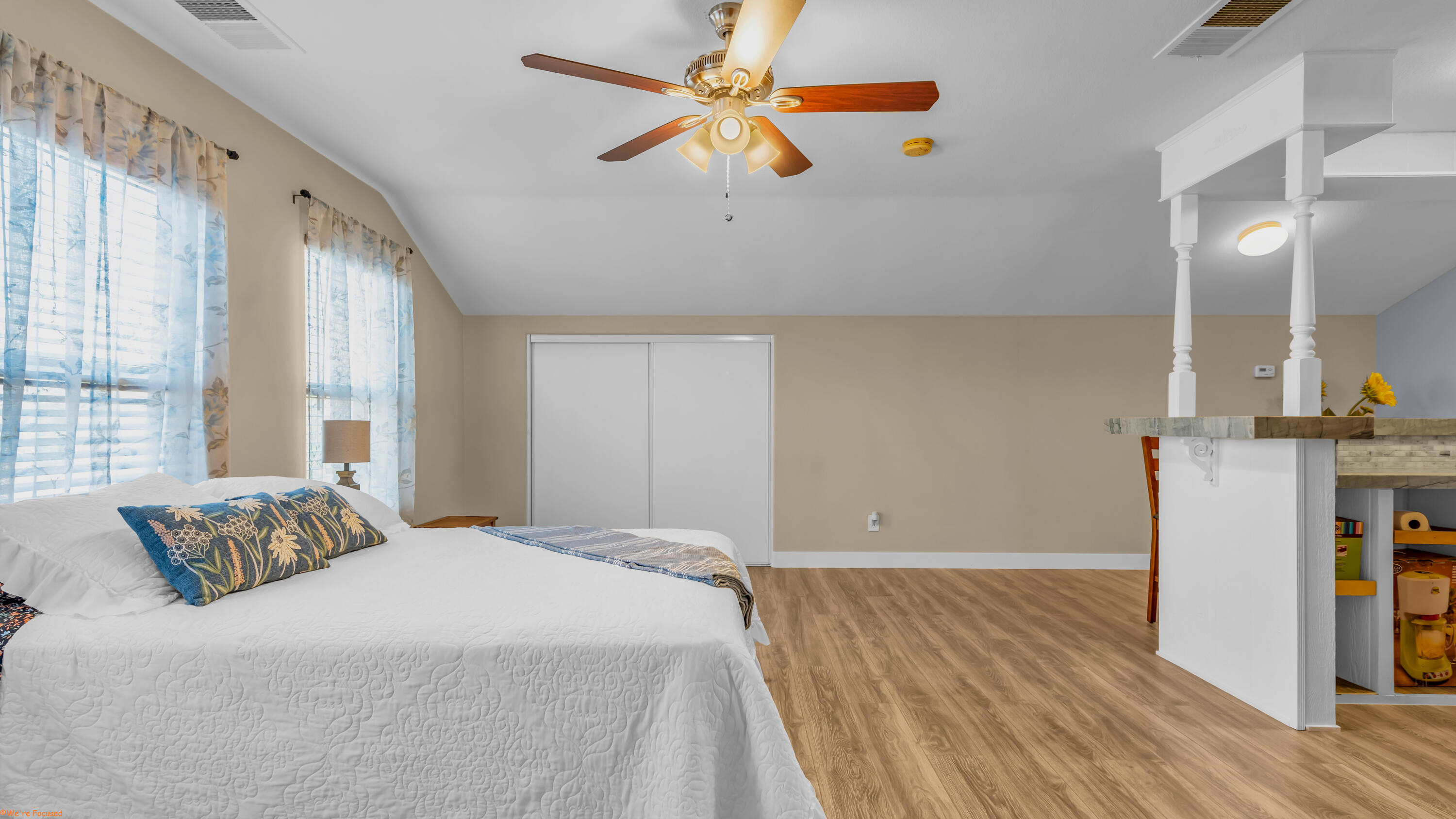 41126 Prospect Court Indio, CA 92203 - Photo 48 of 69 a bedroom with a bed and a chandelier
