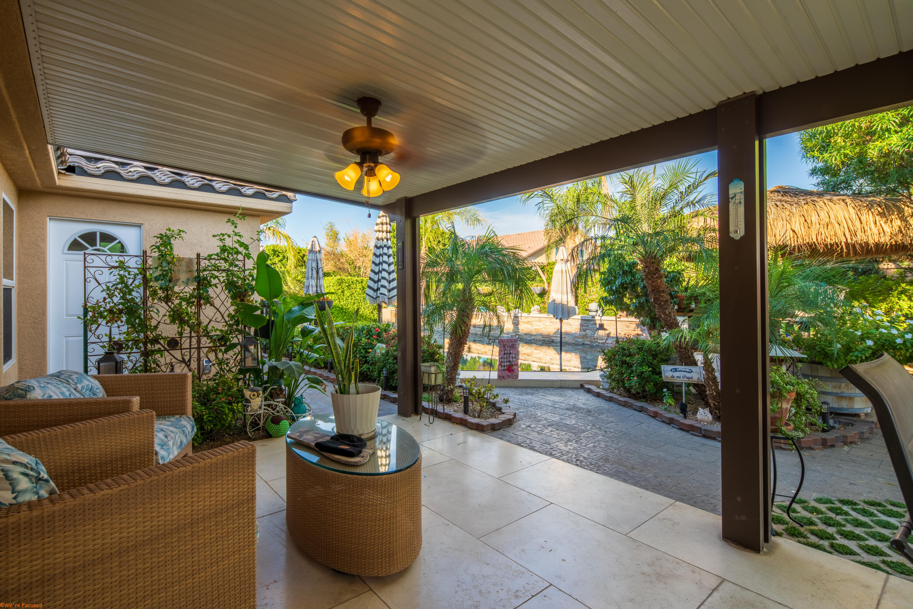 41126 Prospect Court Indio, CA 92203 - Photo 63 of 69 a view of a porch with furniture and garden