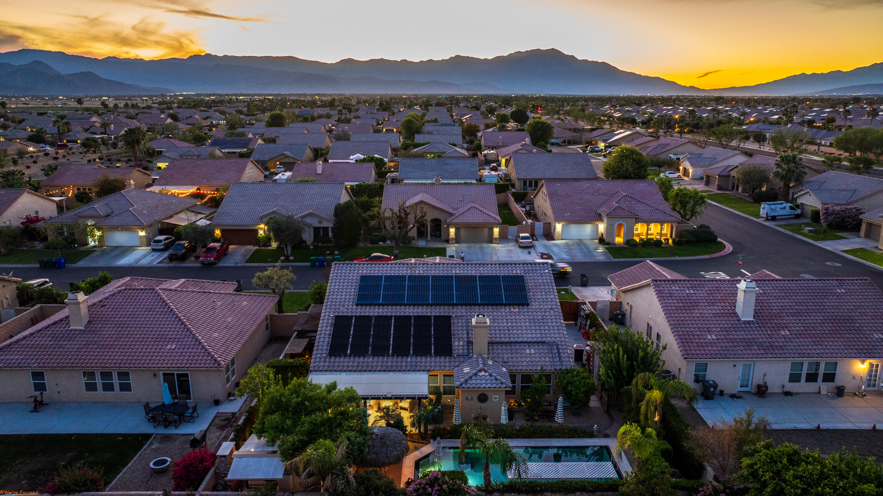 41126 Prospect Court Indio, CA 92203 - Photo 68 of 69 an aerial view of multiple house with a garden