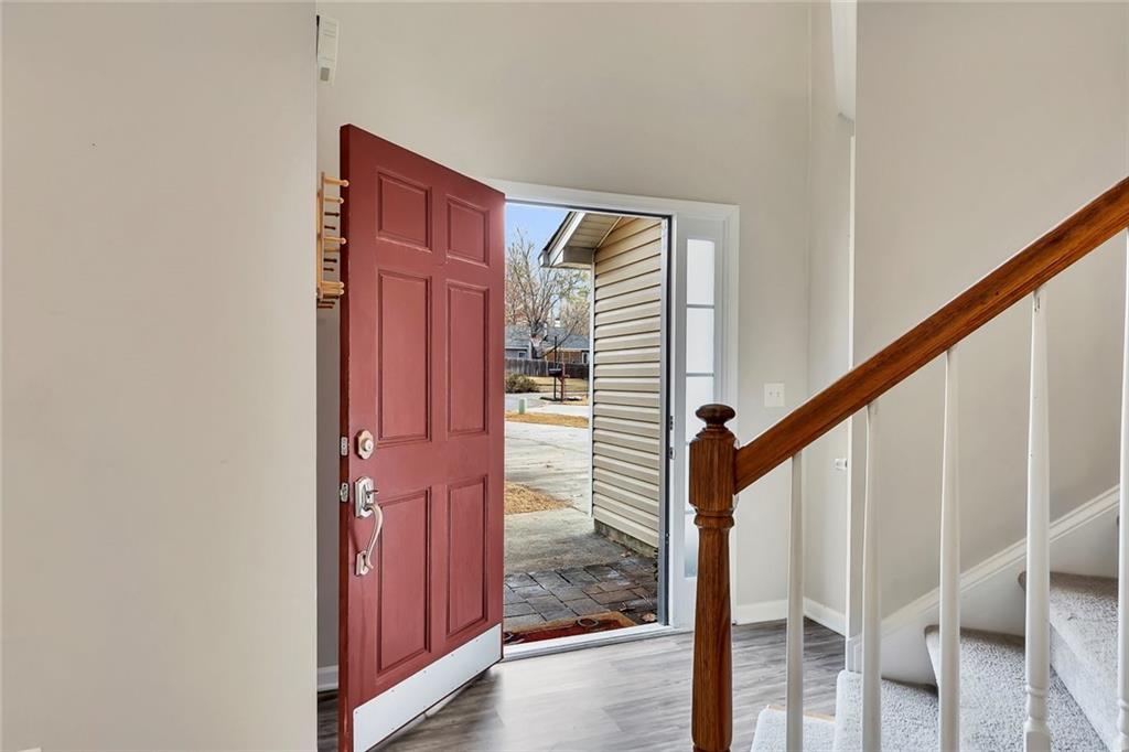 6326 Autumn View Way Northwest Acworth, GA 30101 - Photo 4 of 37 a view of a hallway with staircase