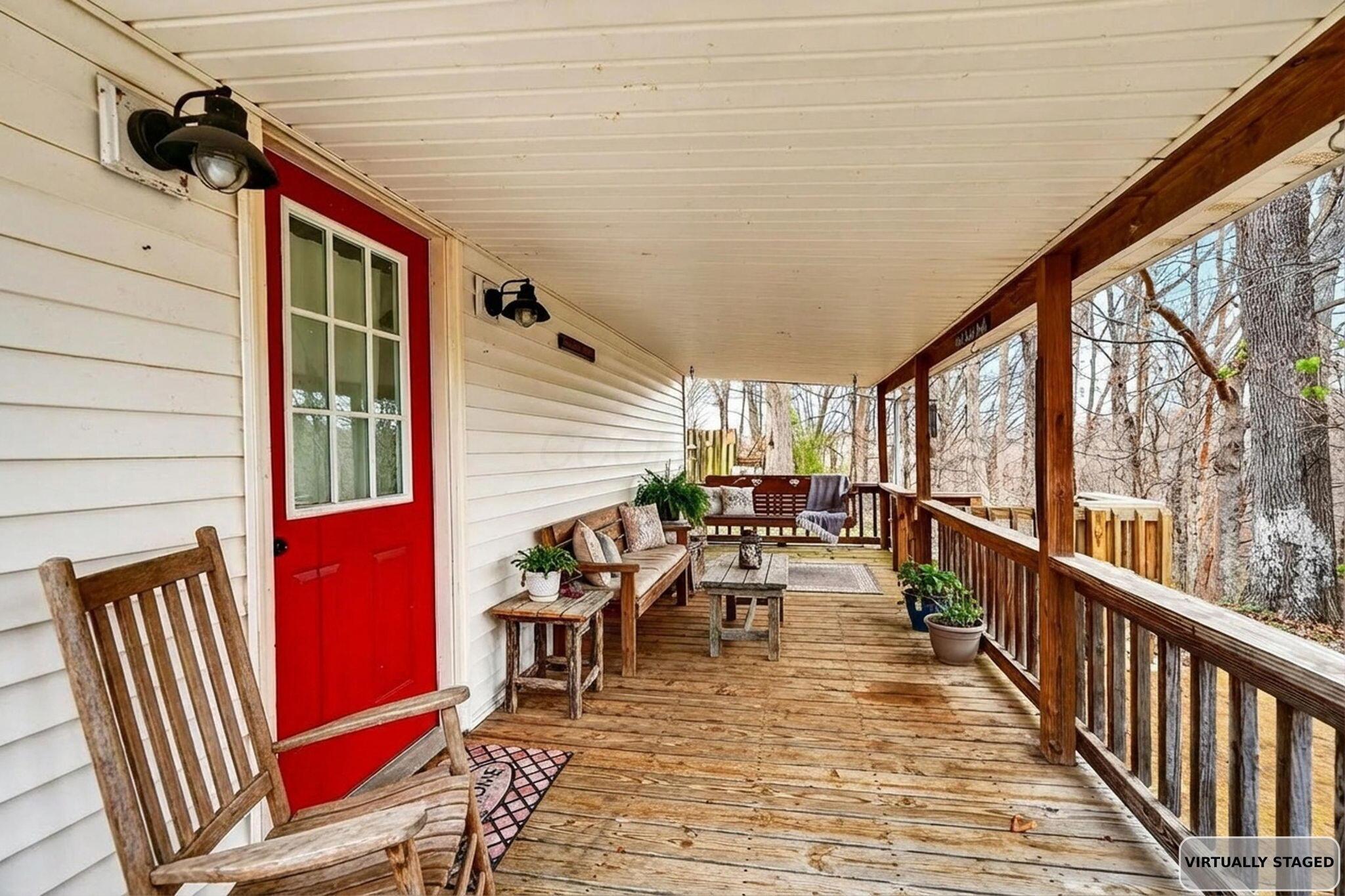 1521 Sam Gilliland Road Oak Hill, OH 45656 - Photo 7 of 53 Covered Porch Virtually Staged