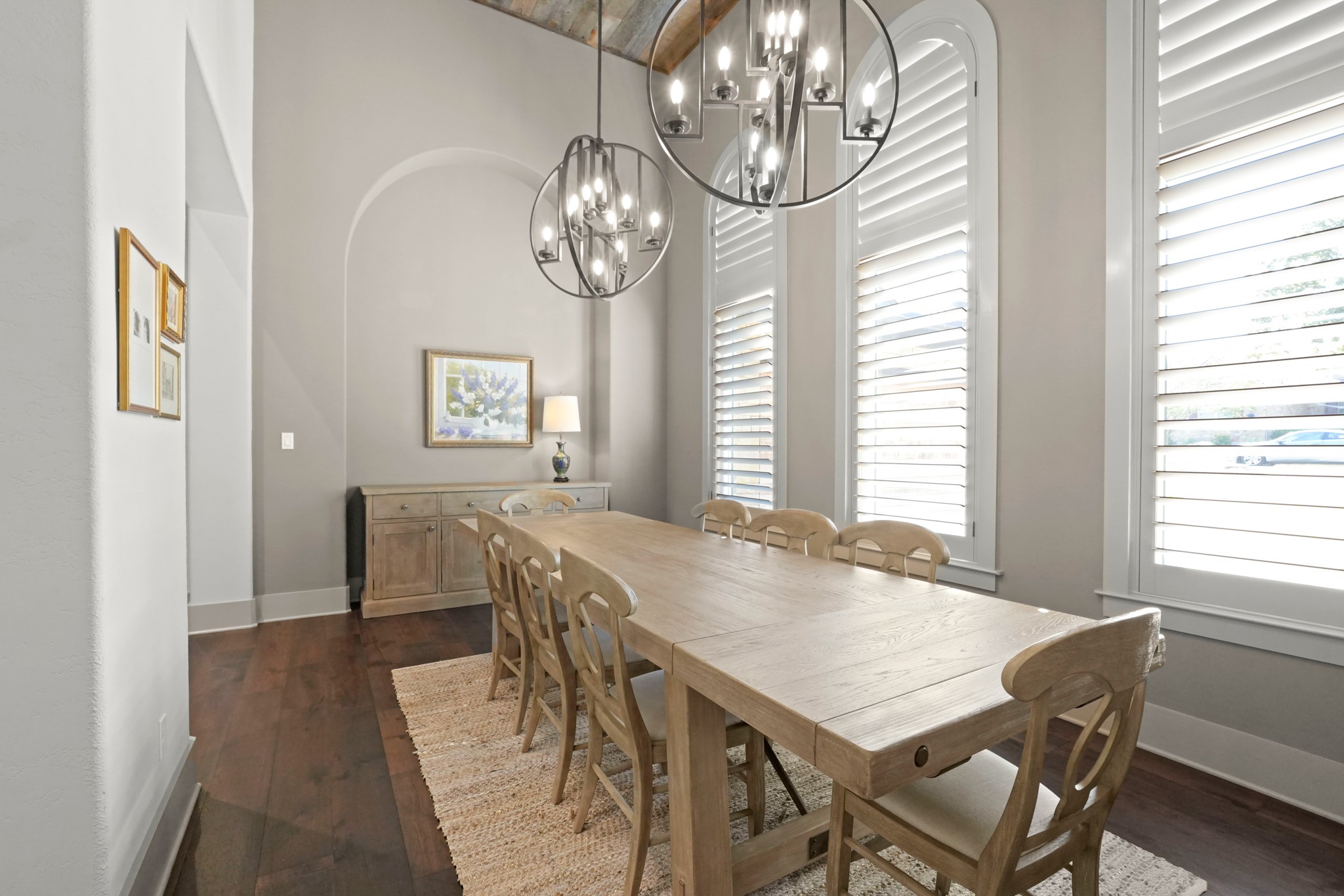 2753 Springwood Lane Georgetown, TX 78628 - Photo 15 of 40 a view of a dining room with furniture window and wooden floor