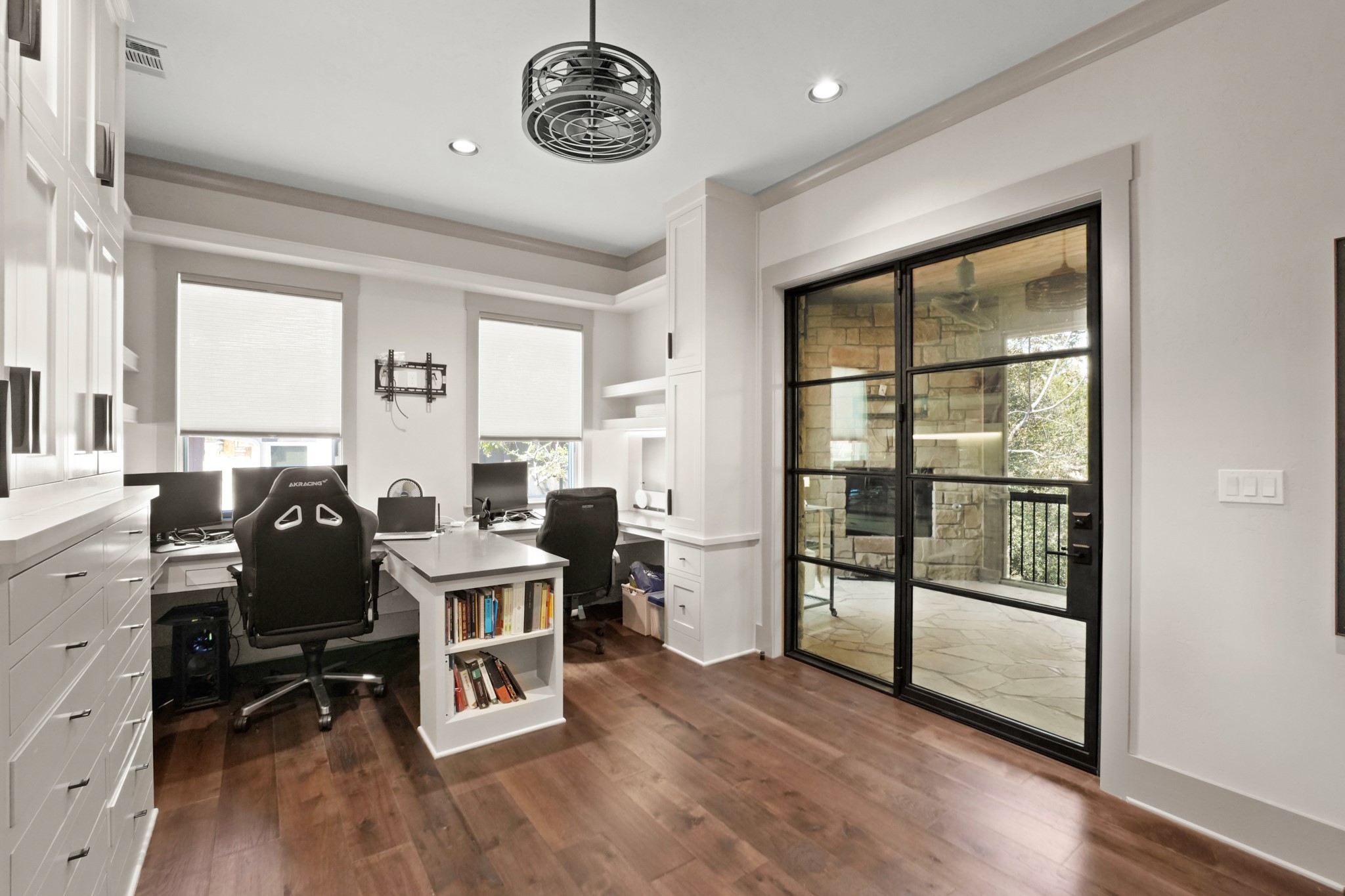 2753 Springwood Lane Georgetown, TX 78628 - Photo 16 of 40 a view of a workspace with furniture and a window