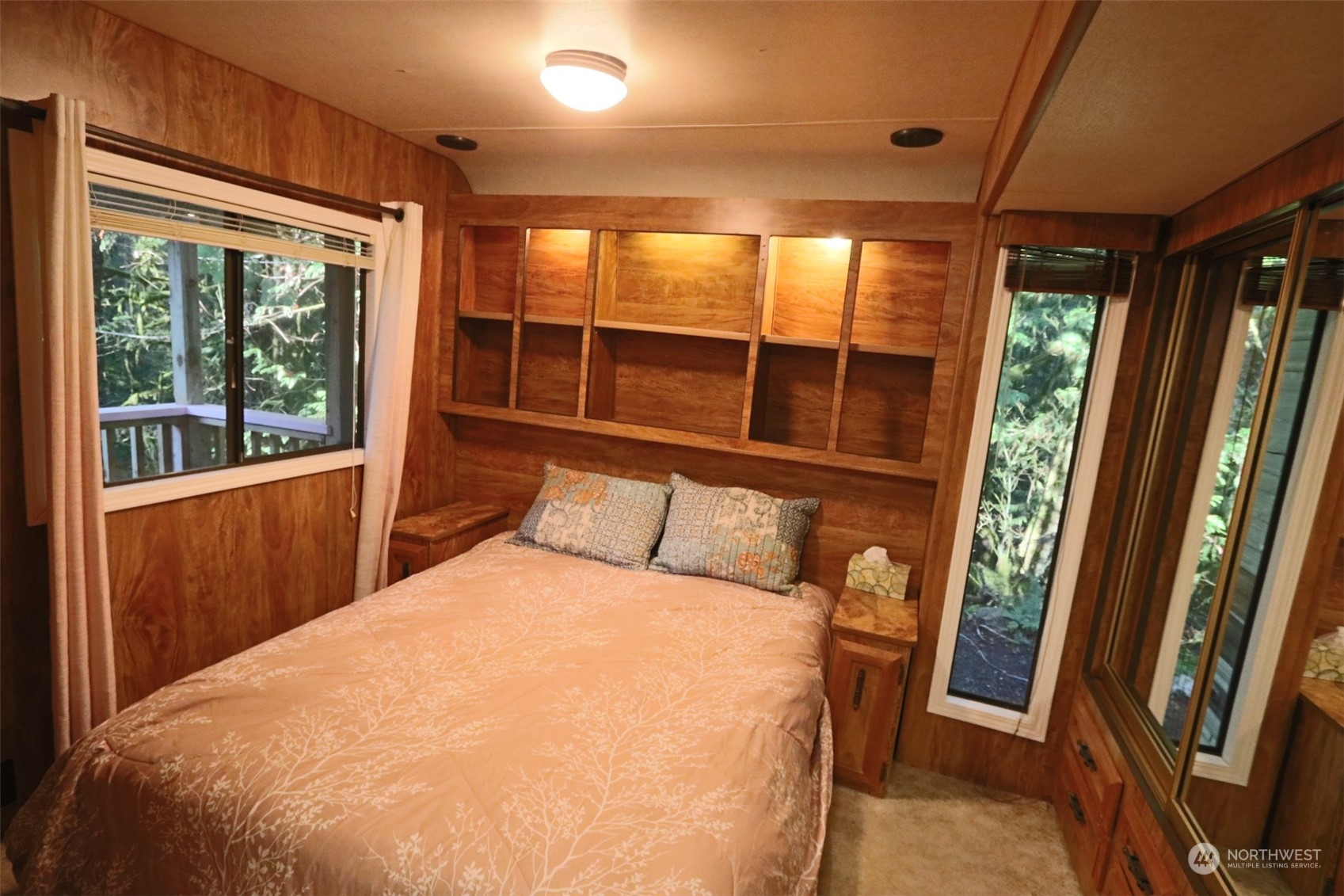 18 Drial Loop Maple Falls, WA 98266 - Photo 21 of 39 a bedroom with a bed and a large window