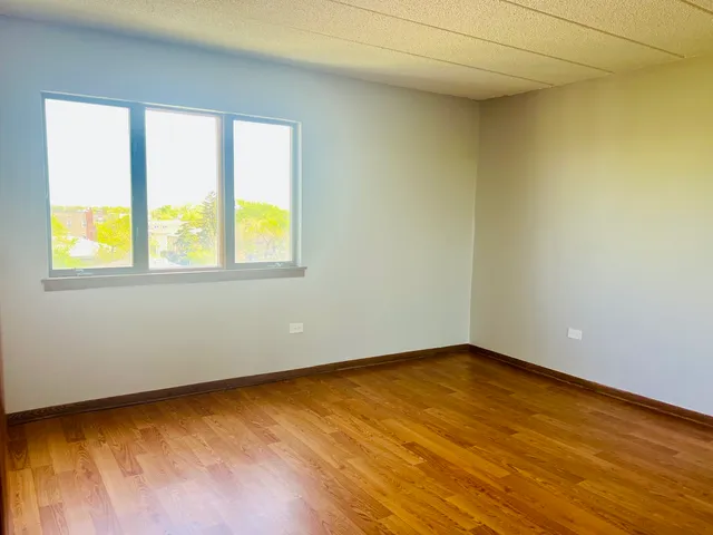 an empty room with window