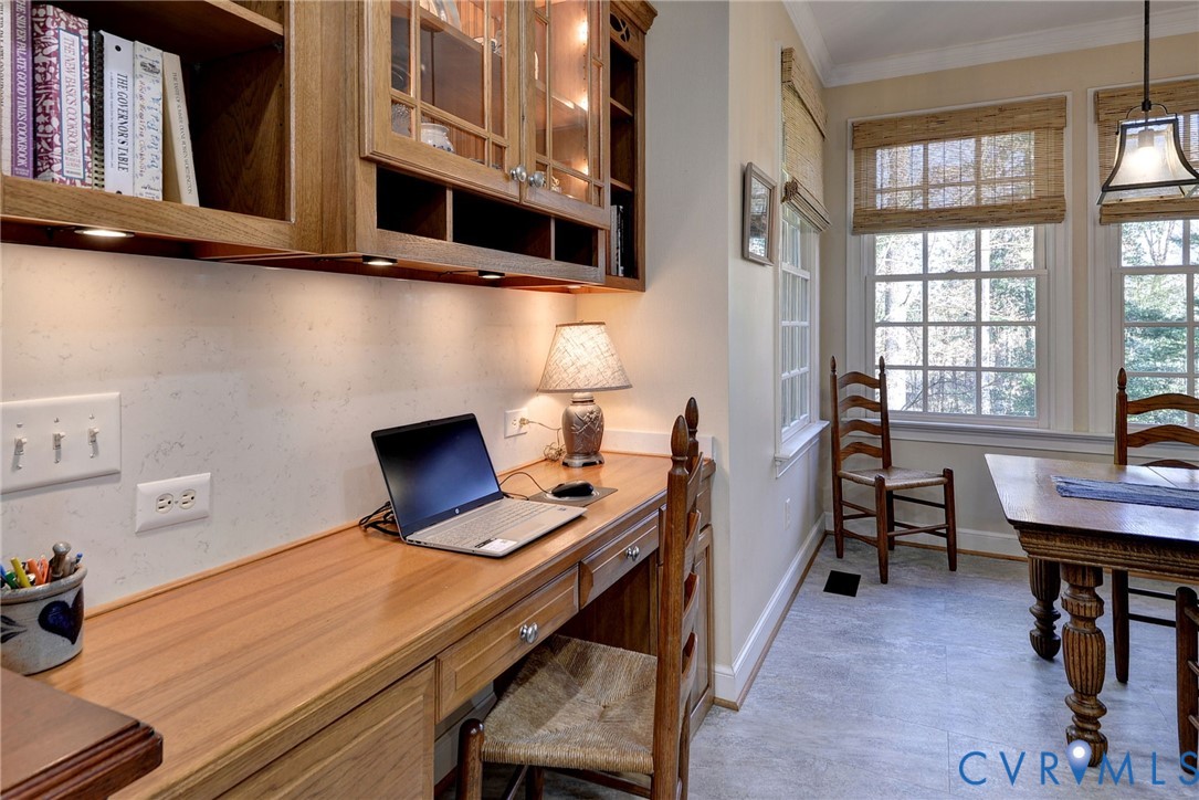 1613 River Ridge Williamsburg, VA 23185 - Photo 18 of 83 Office featuring baseboards and ornamental molding