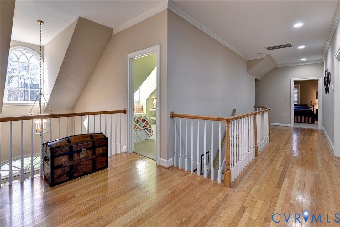 1613 River Ridge Williamsburg, VA 23185 - Photo 42 of 83 Hall with an upstairs landing, light wood-style fl
