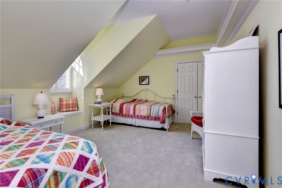 1613 River Ridge Williamsburg, VA 23185 - Photo 44 of 83 Bedroom with light carpet and lofted ceiling