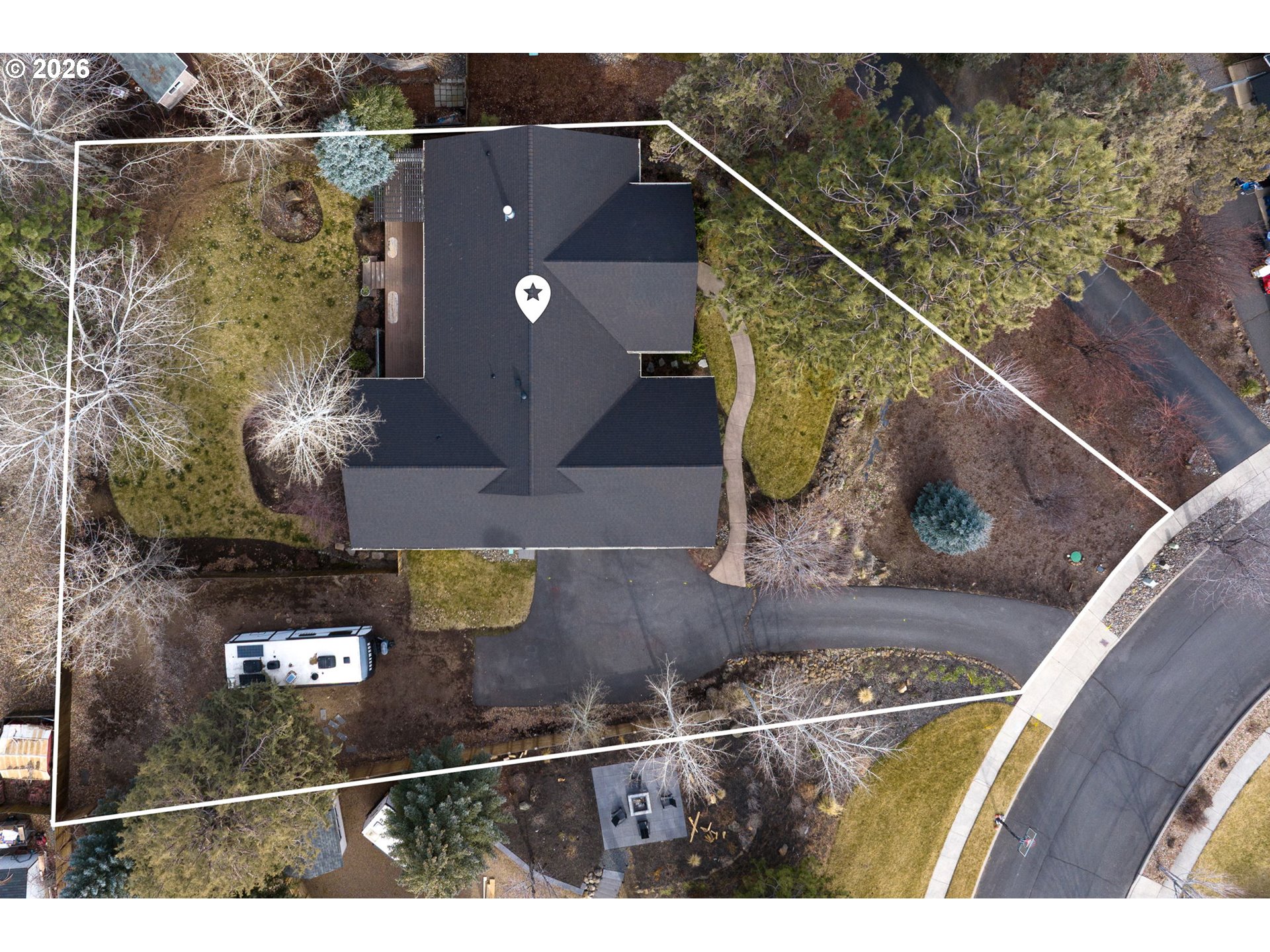 20246 Gaines Court Bend, OR 97702 - Photo 37 of 37 a aerial view of a house with a yard