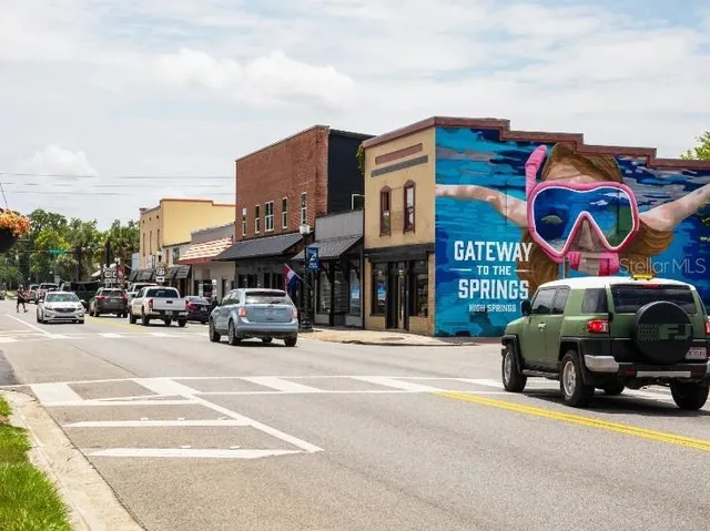 a car parked in front of a building